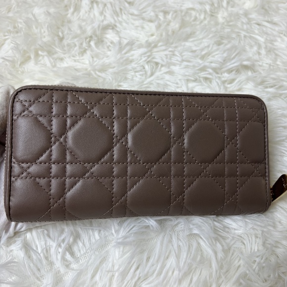 Christian Dior Cannage Pattern Leather Continental Wallet - Picture 1 of 6